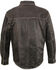Image #3 - Milwaukee Leather Men's Lightweight Leather Long Sleeve Western Shirt , Grey, hi-res