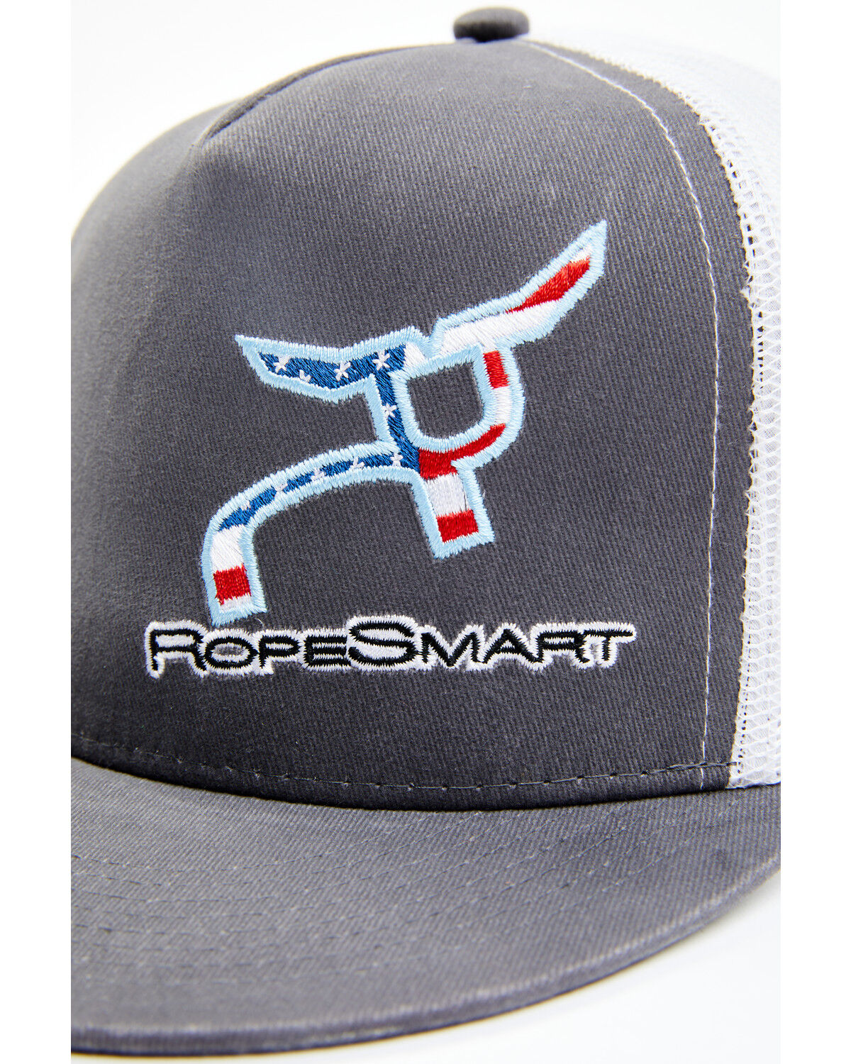 Image #2 - Ropesmart Men's All-American Classic Trucker Cap, Grey, hi-res