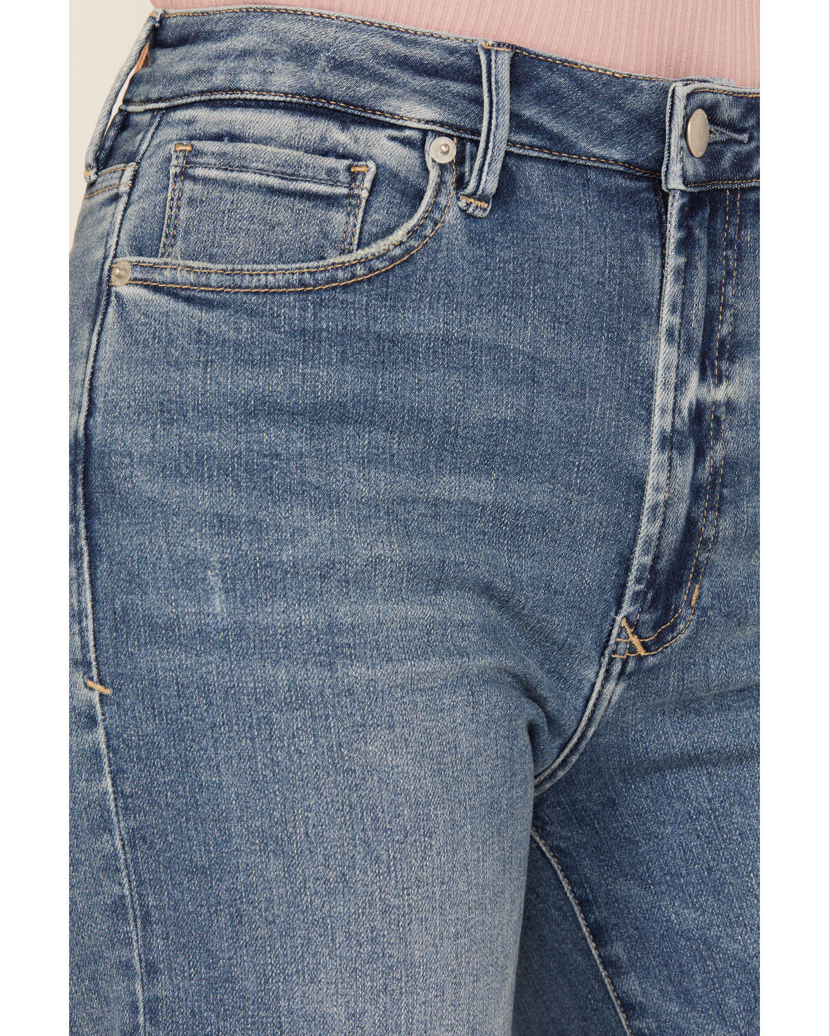 Image #2 - Dear John Women's Fiona Medium Wash Wide Leg Stretch Denim Jeans, Medium Wash, hi-res