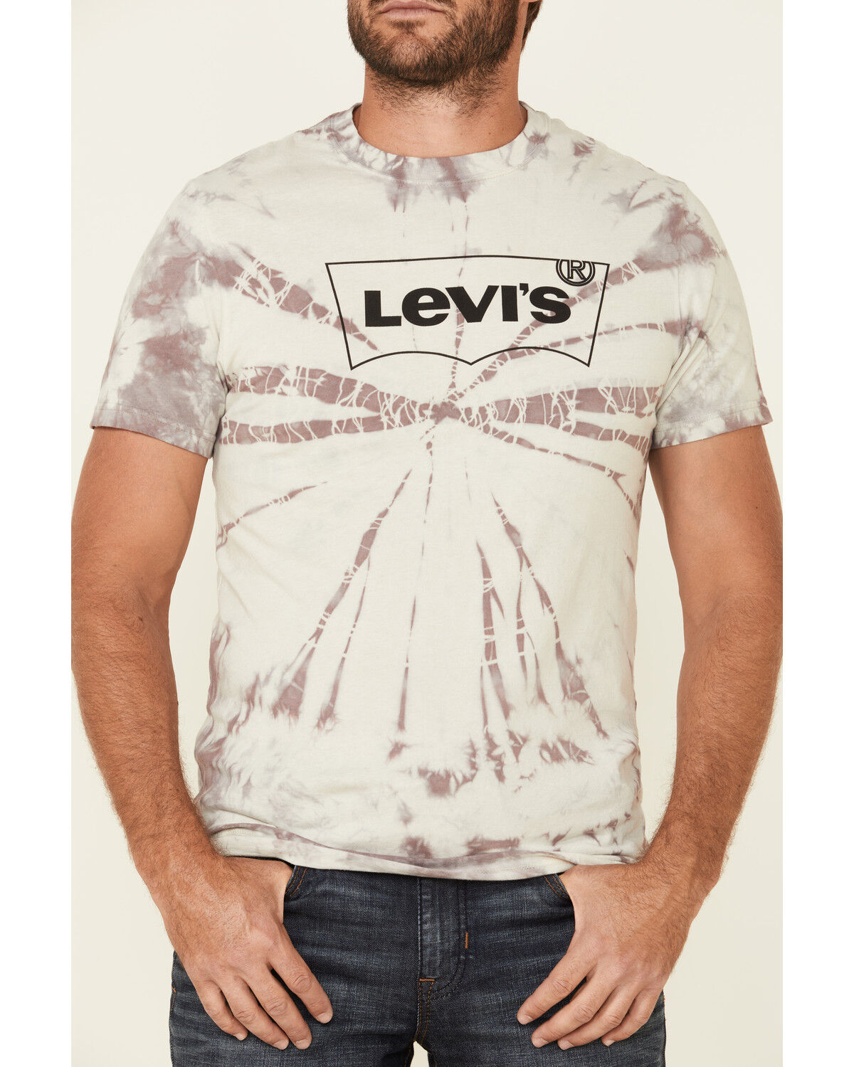 Image #3 - Levi's Men's Fog Crystal Washed Graphic T-Shirt, Grey, hi-res