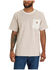 Image #1 - Carhartt Men's Striped Print Relaxed Fit Heavyweight Short Sleeve Pocket T-Shirt - Tall , Tan, hi-res