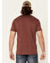 Moonshine Spirit Men's Heather Burgundy Canyon Graphic Short Sleeve T-Shirt , Burgundy, hi-res
