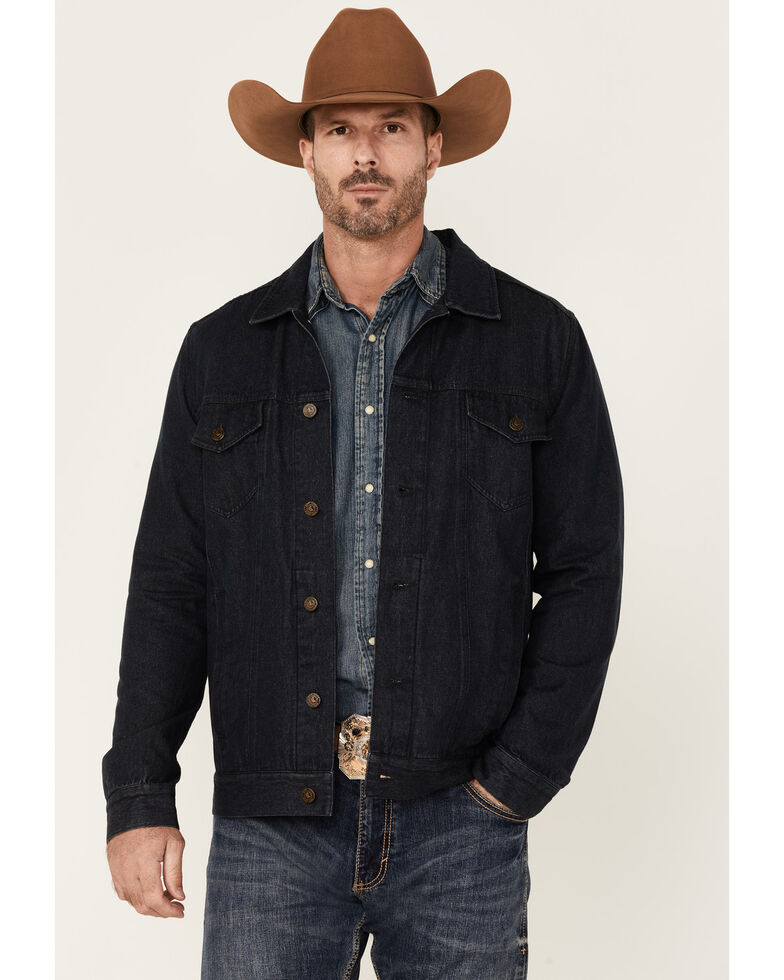 Cody James Men's Indigo Washed Button-Down Unlined Denim Jacket , Indigo, hi-res