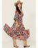 Image #1 - Free People Women's Dixie Floral Print Maxi Dress, Indigo, hi-res