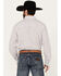 Resistol Men's Baker Plaid Print Long Sleeve Button Down Western Shirt, Brown/blue, hi-res