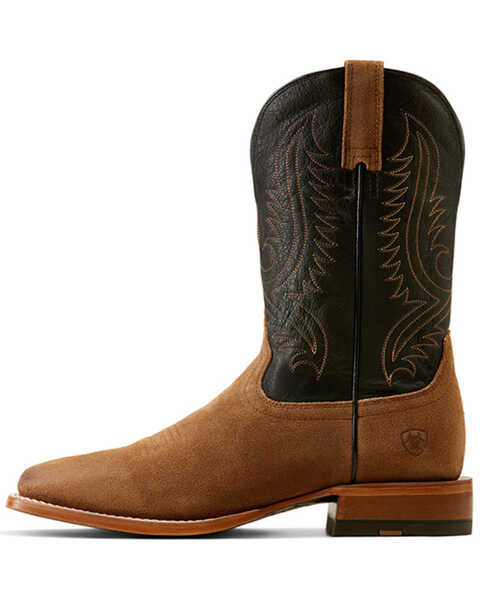 Image #2 - Ariat Men's Circuit Paxton Suede Western Boots - Broad Square Toe , Brown, hi-res