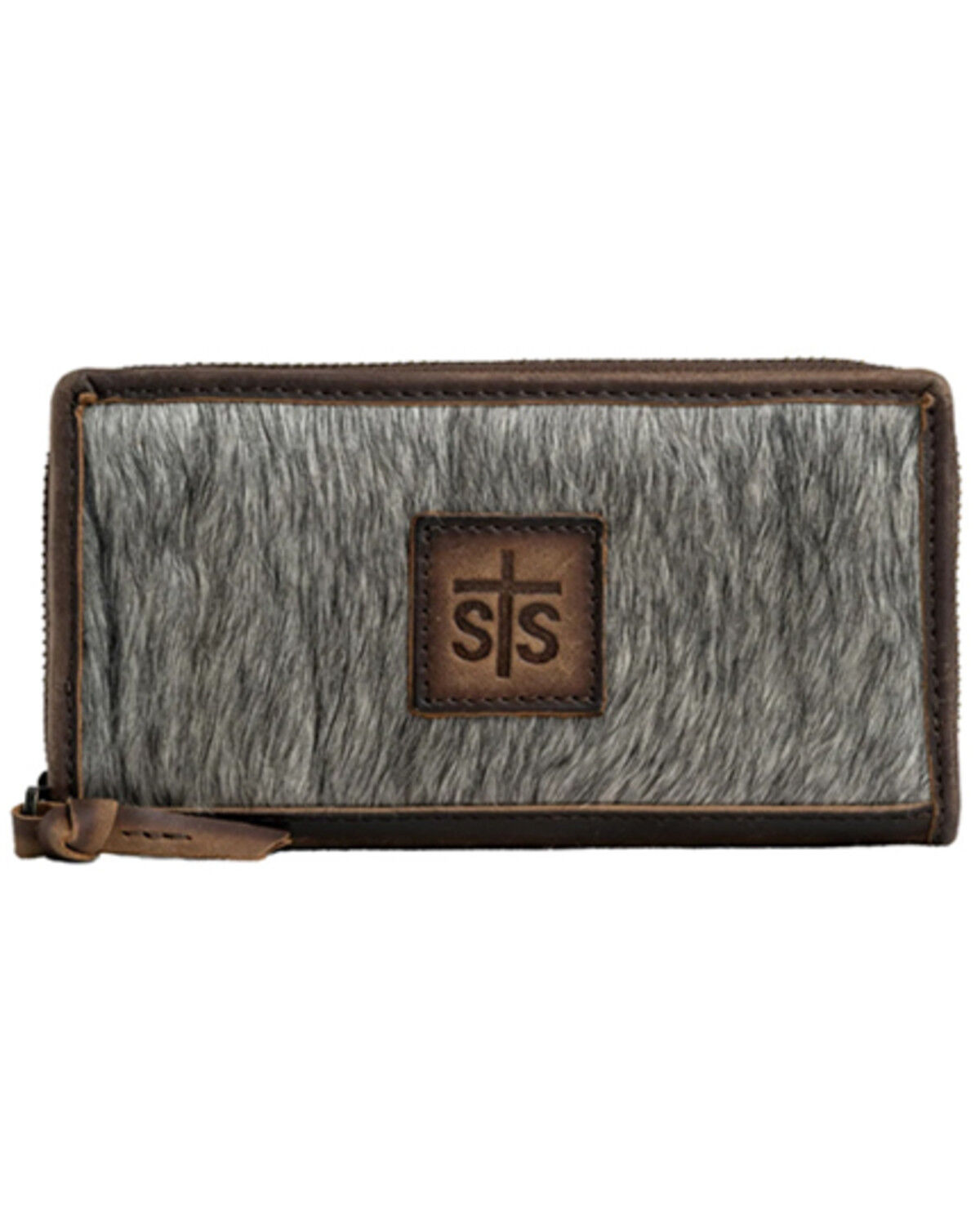 Image #1 - STS Ranchwear by Carroll Women's Hair-On Hide Leather Bifold Wallet, Multi, hi-res