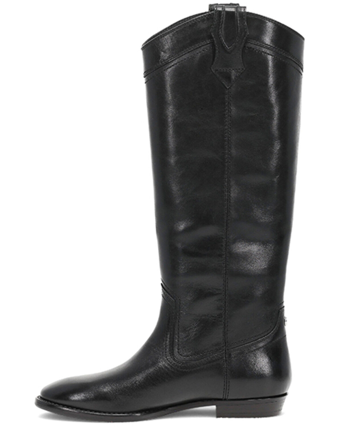 Image #3 - Frye Women's Blair Tall Western Boots - Round Toe, Black, hi-res