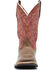 Image #4 - Smoky Mountain Women's Odessa Western Boots - Broad Square Toe , Red, hi-res