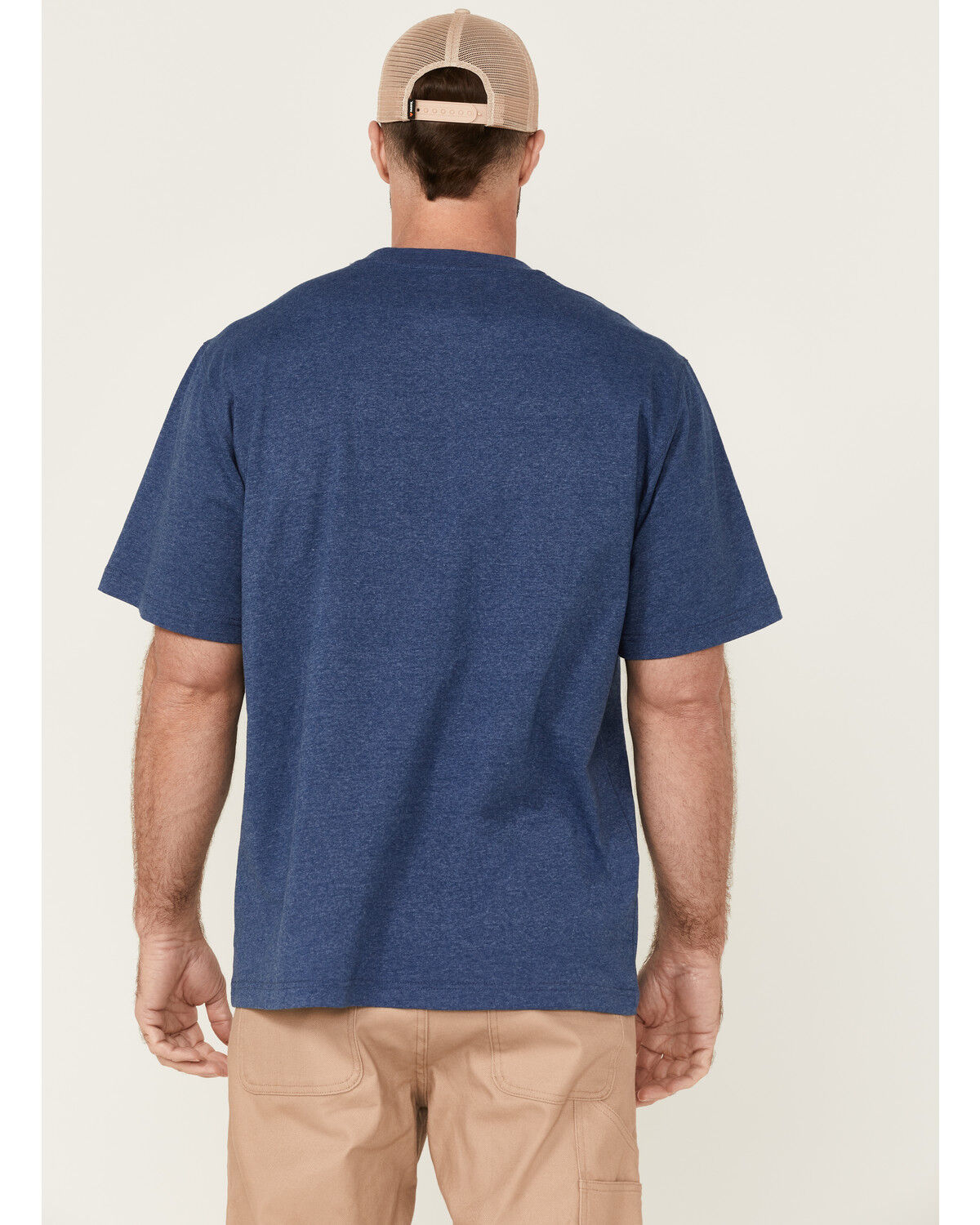 Image #4 - Hawx Men's Heavyweight Short Sleeve Work Pocket T-Shirt, Royal Blue, hi-res