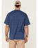 Image #4 - Hawx Men's Heavyweight Short Sleeve Work Pocket T-Shirt, Royal Blue, hi-res