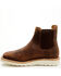 Image #3 - Horse Power Men's Distressed Chelsea Boots - Square Toe, Brown, hi-res