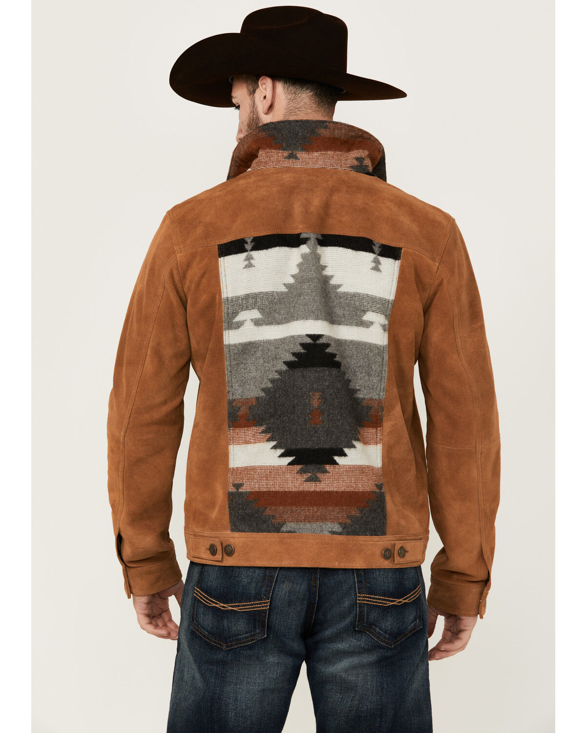 Image #4 - Cody James Men's Fire Smoke Suede Sweater Insert Jacket, Camel, hi-res
