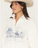 Image #2 - Ariat Women's Landscape 1/2 Zip Pullover, White, hi-res