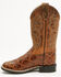 Image #3 - Cody James Boys' Duke Pirarucu Print Western Boots - Broad Square Toe, Brown, hi-res