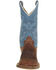 Image #4 - Old West Boys' Western Boots - Broad Square Toe, Brown/blue, hi-res
