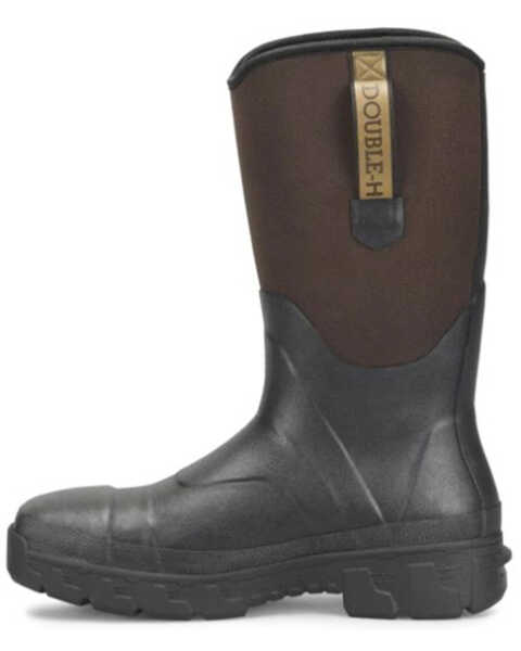 Double H Men's Albin 13" Rubber Work Boots - Composite Toe, Black, hi-res