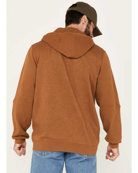 Image #4 - Brothers and Sons Men's Hardin French Terry Hooded Zip Sweatshirt, Rust Copper, hi-res
