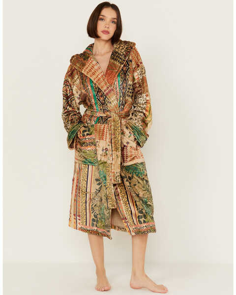 Image #1 - Johnny Was Women's Fria Patch Cozy Robe, Multi, hi-res