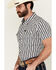 Image #2 - Panhandle Men's Southwestern Print Short Sleeve Snap Stretch Western Shirt, Black, hi-res