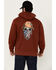 Image #4 - Ariat Men's Rebar Workman Born For This Full Zip Hooded Sweatshirt, Red, hi-res