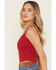 Image #2 - Blended Women's Dibs On The Cowboy Graphic Tank, Red, hi-res