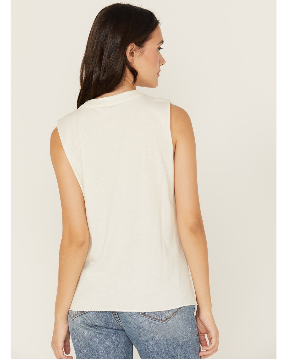 Image #4 - Shyanne Women's Western Beauty Graphic Tank, Ivory, hi-res