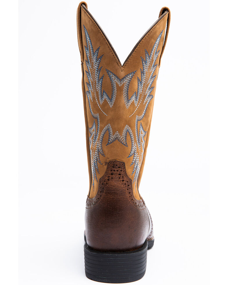 Ariat Barrel Brown Stockman Cowboy Boots - Round Toe, Barrel Brn, hi-res