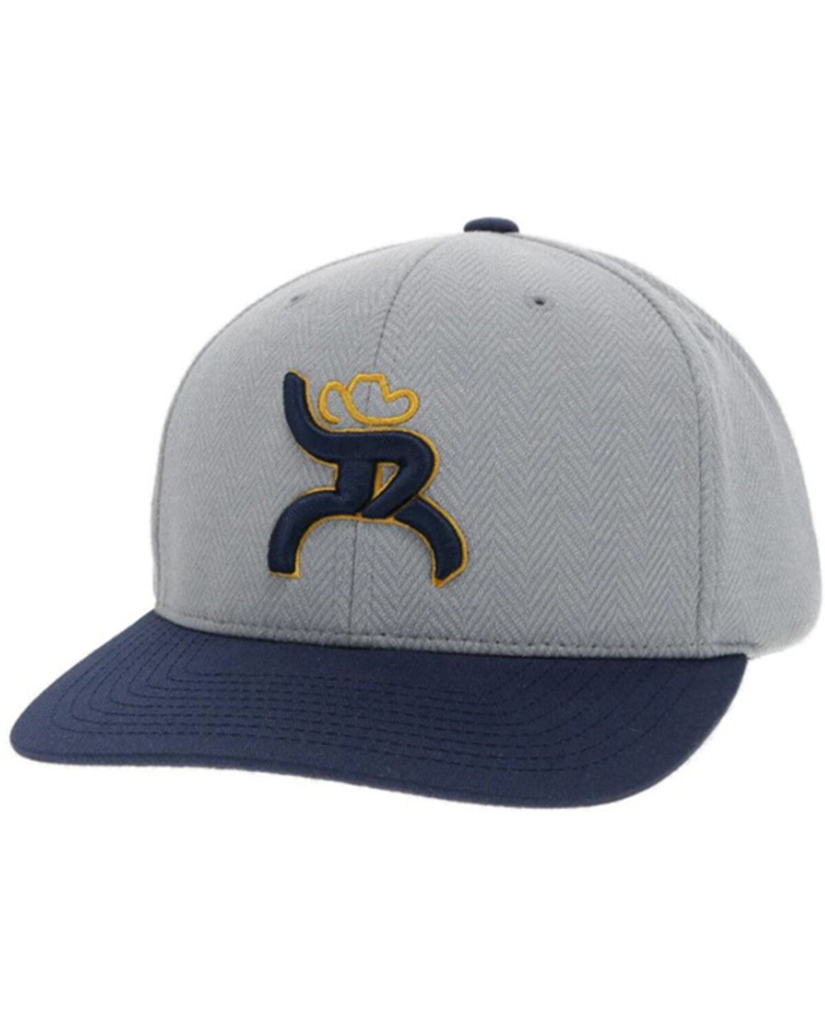 Image #1 - Hooey Men's Hawk Roughy Embroidered Logo Trucker Cap, Grey, hi-res
