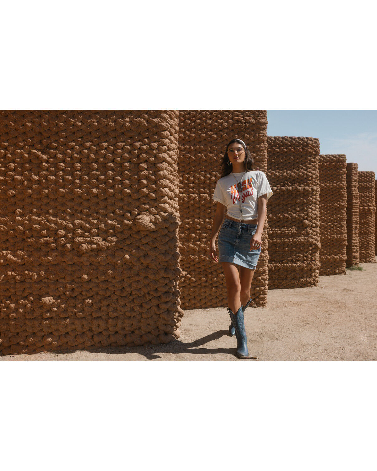 Image #1 - Idyllwind Women's Nashvegas Short Sleeve Relaxed Graphic Tee, Ivory, hi-res