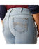 Image #4 - Ariat Women's R.E.A.L. Light Wash Mid Rise Kehlani Stretch Bootcut Jeans - Plus, Light Wash, hi-res
