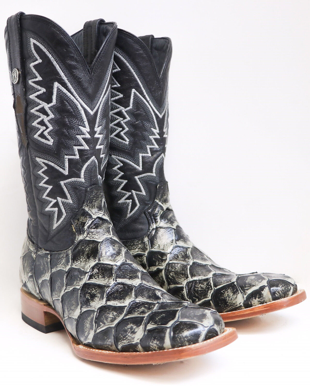 fish square toe boots