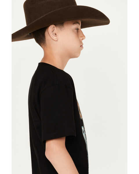 Image #2 - Cody James Boys' Long Live Cowboys Short Sleeve Graphic T-Shirt, Black, hi-res