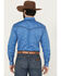 Image #4 - Cowboy Hardware Men's Steerhead Print Long Sleeve Snap Stretch Western Shirt, Royal Blue, hi-res