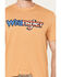Image #3 - Wrangler Men's Boot Barn Exclusive Americana Logo Short Sleeve Graphic T-Shirt , Tan, hi-res