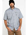 Image #1 - Ariat Men's Grey Rebar Made Tough Durastretch Vent Short Sleeve Work Shirt - Tall, Heather Grey, hi-res