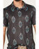 Image #3 - Hooey Men's Weekender Southwestern Print Polo Shirt, Black, hi-res