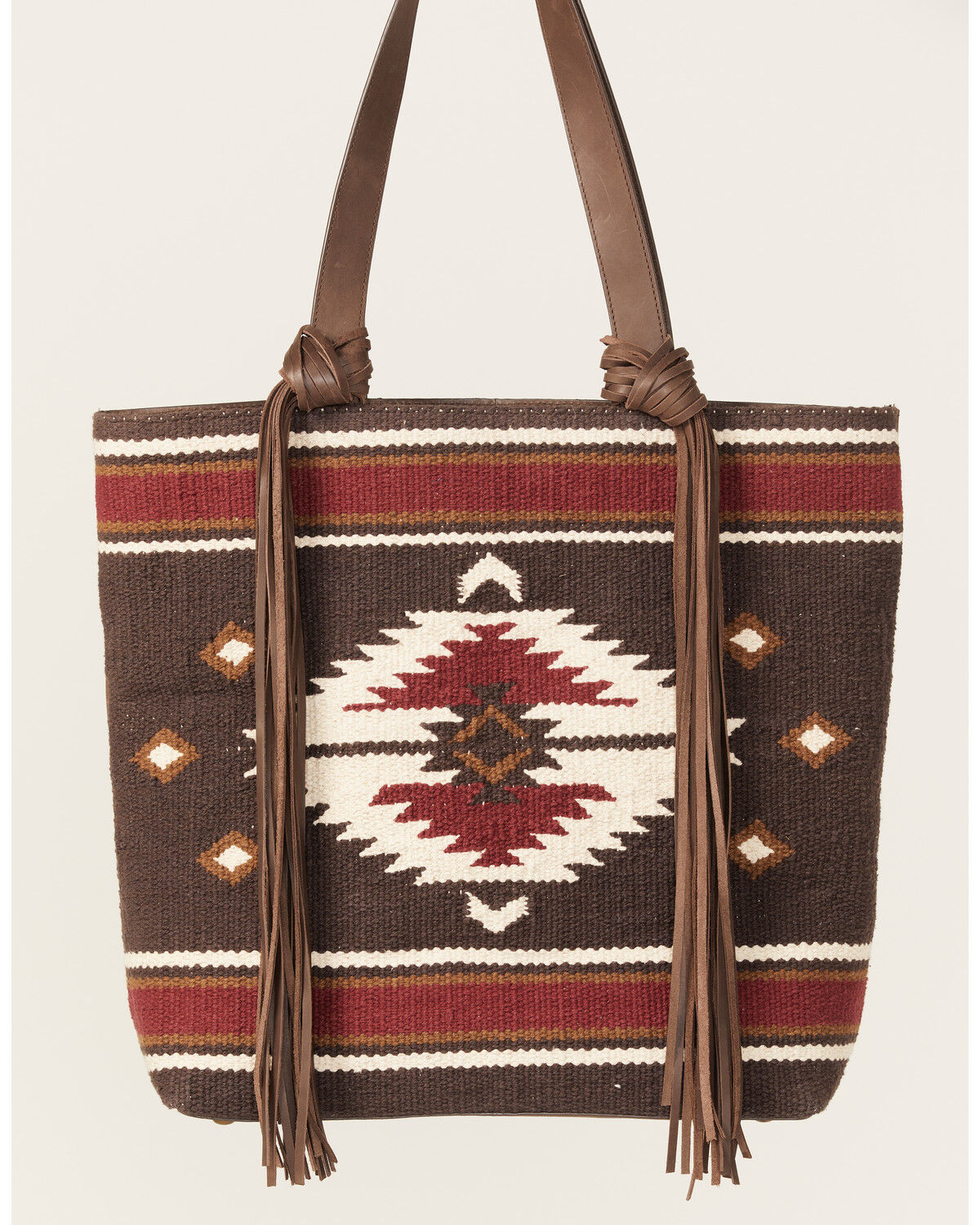 Image #2 - Idyllwind Women's Brown Antioch Pike Fringe Tote, Brown, hi-res