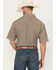 Image #4 - Wrangler Men's Geo Print Short Sleeve Button-Down Stretch Western Shirt, Brown, hi-res