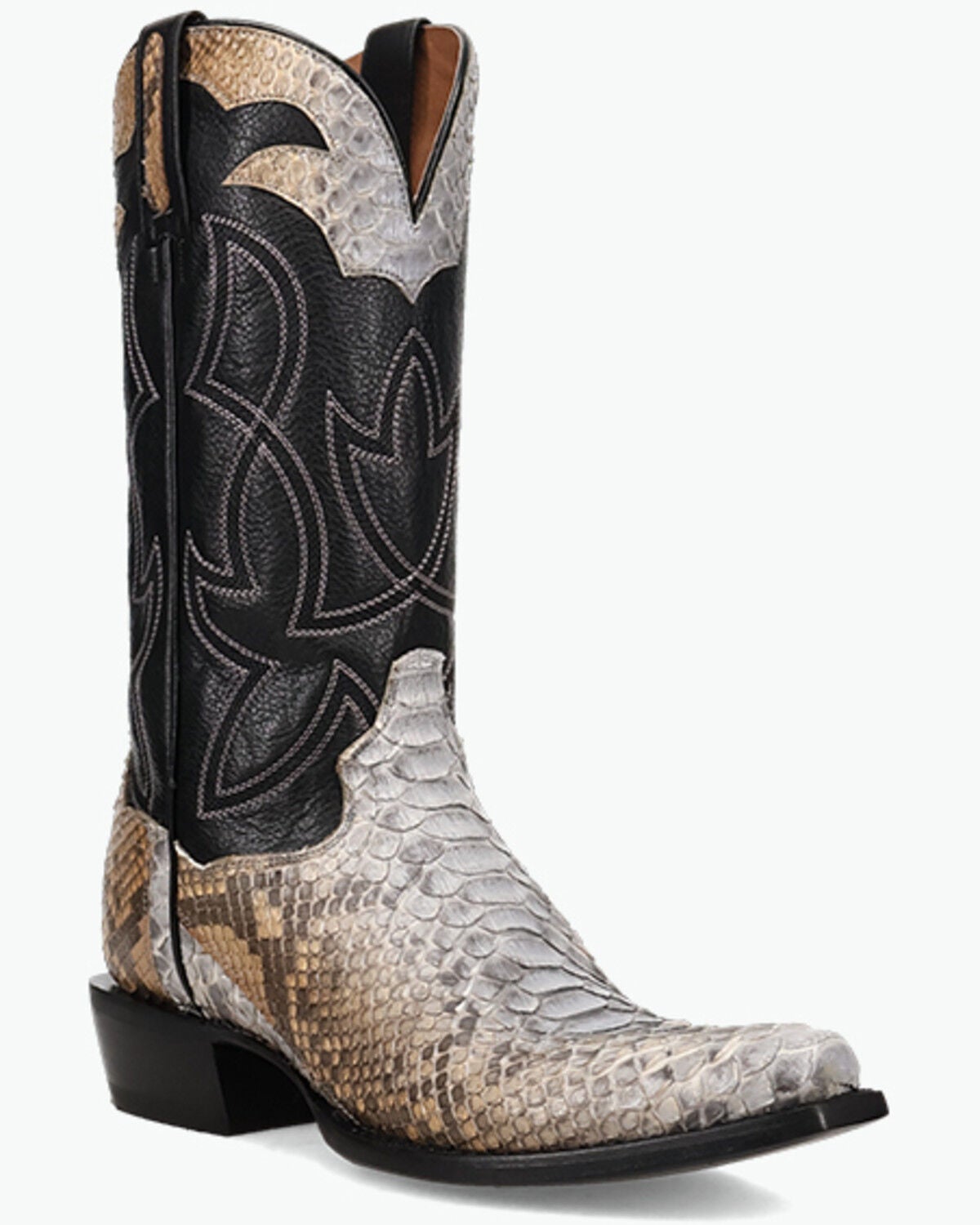 Dan Post Men's Exotic Python Western Boots - Snip Toe, Grey, hi-res