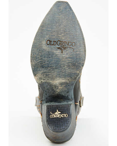 Image #7 - Old Gringo Women's Spider Web Western Boots - Snip Toe, Black/tan, hi-res