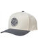 Brixton Men's Crest Circle Logo Patch Ball Cap, Cream, hi-res