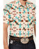 Image #3 - Rock & Roll Denim Men's Southwestern Print Short Sleeve Snap Stretch Western Shirt, Natural, hi-res