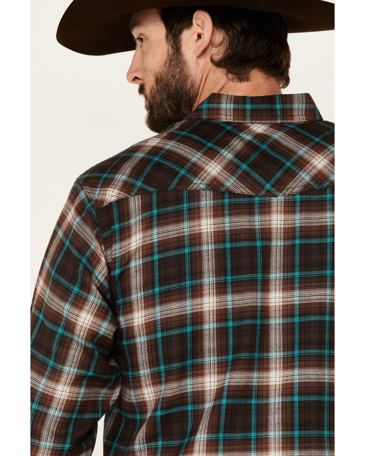 Image #5 - Ariat Men's Harrisburg Retro Plaid Long Sleeve Snap Western Shirt, , hi-res
