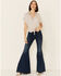 Image #2 - Shyanne Women's Windowpane Plaid Tie-Front Short Sleeve Western Shirt, Tan, hi-res