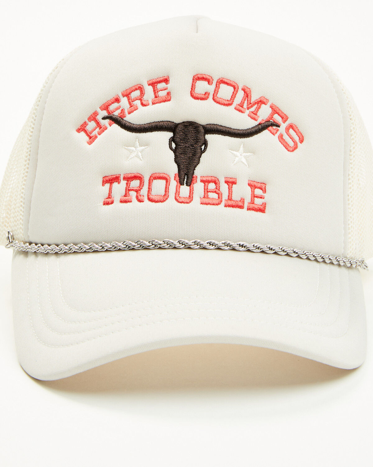 Image #1 - Idyllwind Women's Here Comes Trouble Ball Cap, Brown, hi-res