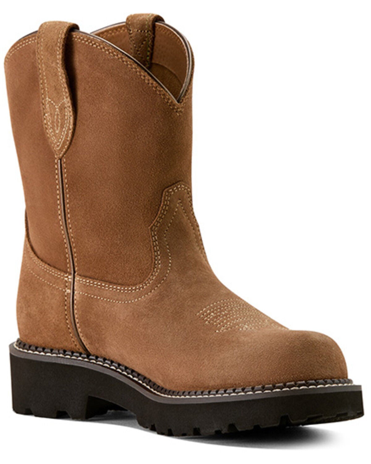 Ariat Women's Fatbaby Slouch Performance Western Boots - Round Toe, Brown, hi-res