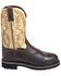 Justin Men's Superintendent Western Work Boots - Steel Toe, Brown, hi-res
