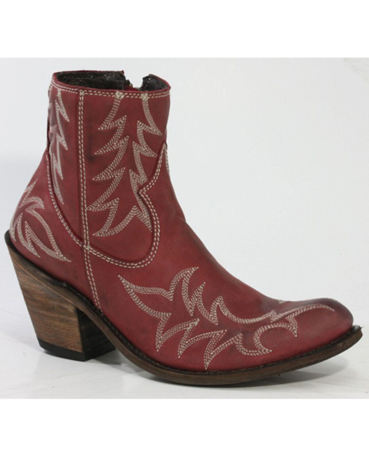 Liberty Black Women's Vegas Rojo Fashion Booties - Round Toe, Red, hi-res