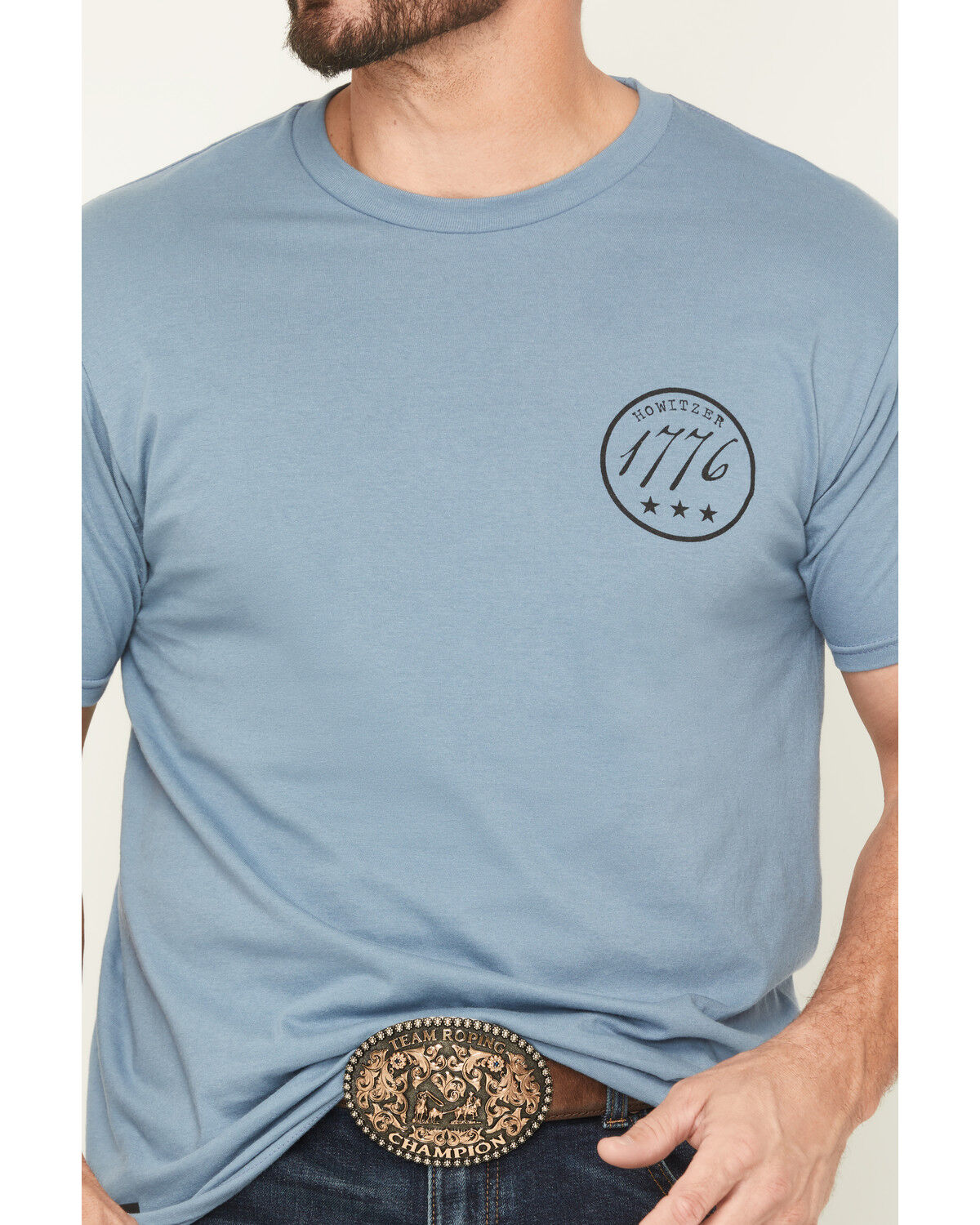 Image #3 - Howitzer Men's Sweet Land Short Sleeve Graphic T-Shirt, Blue, hi-res